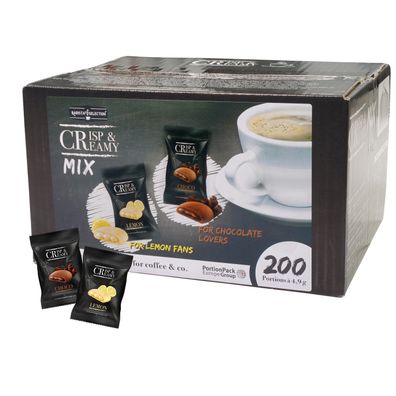Hellma 70103912 Kekse Crisp & Creamy Mix - Zitrone / Schokolade, 200 Stück