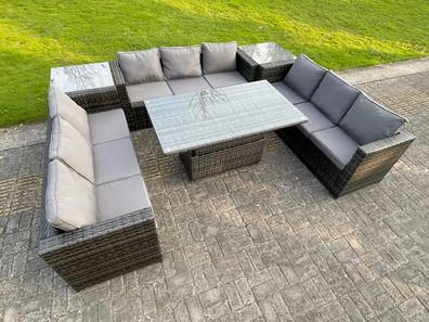 Fimous Polyrattan Gartenmöbel Lounge Sofa Set