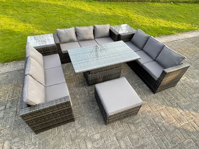 Fimous Polyrattan Gartenmöbel Lounge Sofa