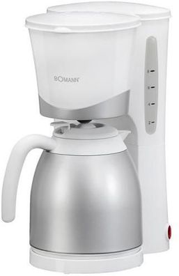 Bomann KA168CB Filter-Kaffeemaschine, 870 W, 8-10 Tassen, Thermokanne, weiß...
