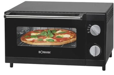 Bomann MPO 2246 CB Multi-Pizzaofen, 1000 W, 12l, Ober-/ Unterhitze, Übertemp...