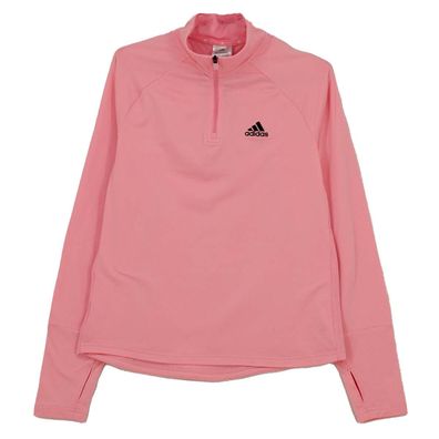 Adidas Damen Trainingsshirt 1/4 Zip Langarm Sportshirt Laufshirt HD9334