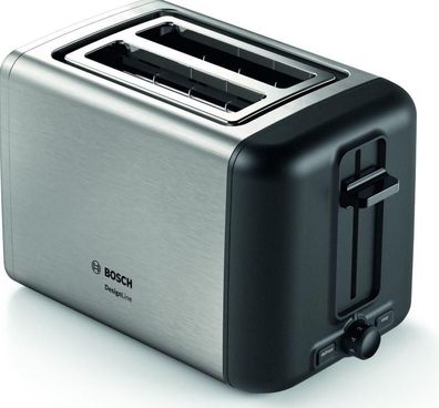 Bosch TAT3P420DE Kompakt Toaster, 2 Scheiben, 970W, DesignLine, Auftau- und ...