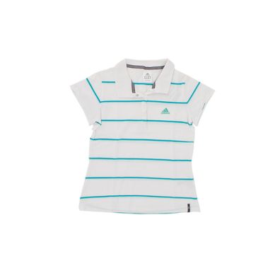 Adidas CBE Polo Shirt Damen Tennis T-Shirt Sportshirt Weiß 617090 Gr. 38 / M