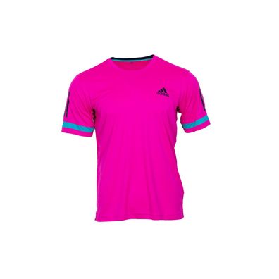 Adidas Club 3 Stripes Herren T-Shirt Tennis Shirt Sportshirt Pink Gr. S D93022