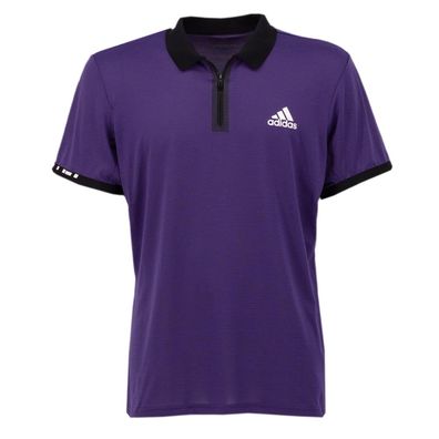 Adidas Escouade Tennis Polo-Shirt Herren T-Shirt Lila Climalite DT4503