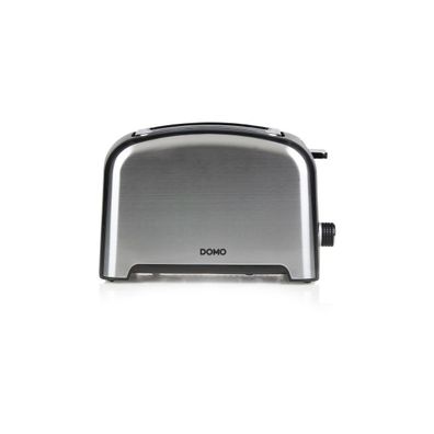DOMO DO959T Toaster, 2 Scheiben, 900 W, 7 Leistungsstufen, Edelstahl/ schwarz