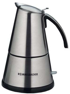 Rommelsbacher EKO366/ E Espressokocher, 365 W, Edelstahl-Filtereinsatz, 3 ode...