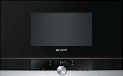 Siemens BF634LGS1 iQ700 Einbau-Mikrowelle, 900 W, 21l, 59,4 cm breit, cookCo...