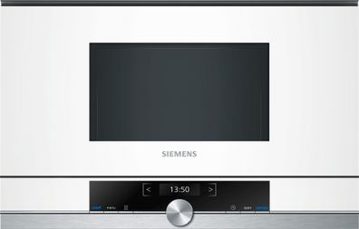 Siemens BF634LGW1 iQ700 Einbau-Mikrowelle, 900W, 21l, cookControl Plus, weiß