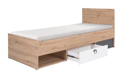 Bett 90x200cm KEVIN 11 Bettgestelle mit Schublade (ohne Matratze)