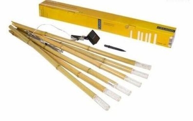 Onawa Solar Bamboo Stableuchte Stick 80 cm Lamps 6er Pack (712129)