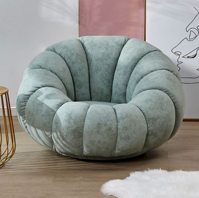 Designer Sessel 1 Sitzer Grau Textil Luxus Lougne Sofa Einsitzer Neu