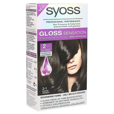 Syoss Gloss Sensation Haarfarbe 2-1 Kaffee Arabica 1-er Pack ( 115 ml)