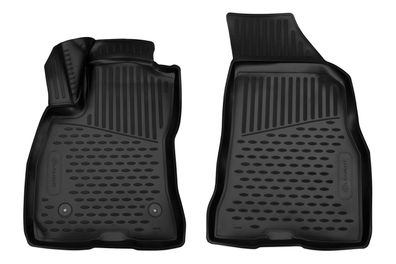 Passform Fußmatten für Fiat Doblo II, 2010->, van, vorne, 2 tlg Gummimatten