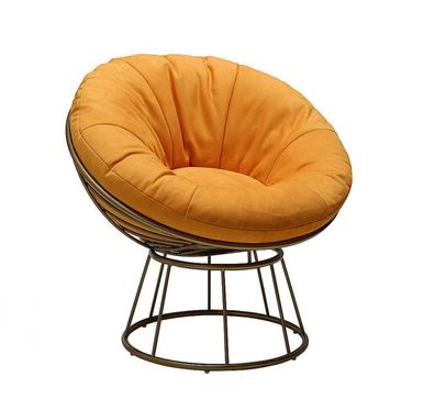Sessel Club Lounge Designer Polster 1 Sitzer Relax Einsitzer Orange