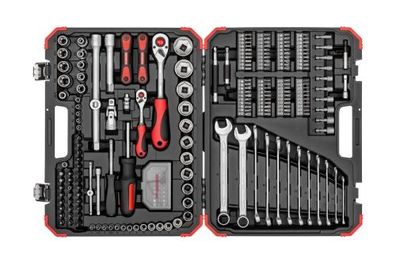 GEDORE red Steckschlüsselsatz, Set 232tlg, 1/2 1/4 Zoll Antrieb, Adapter Werkzeug, Kn
