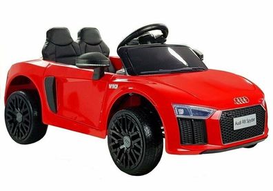 Audi R8 Spyder Kinder Auto Kinder Elektroauto Kinderfahrzeug 12V USB Rot