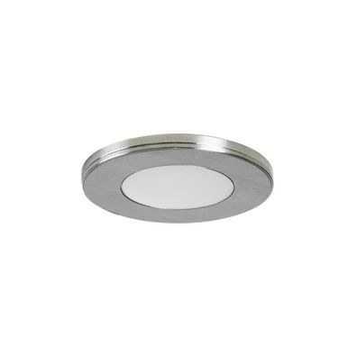 Brumberg X-FLAT LED-Einbau- / Anbaudownlight, 2,6W, 185lm, 3000K, nickel (12...
