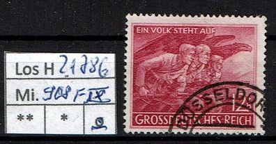 Los H21786: Deutsches Reich Mi. 908 IX, gest.
