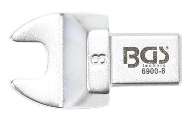 BGS technic Einsteck-Maulschlüssel | 8 mm | Aufnahme 9 x 12 mm