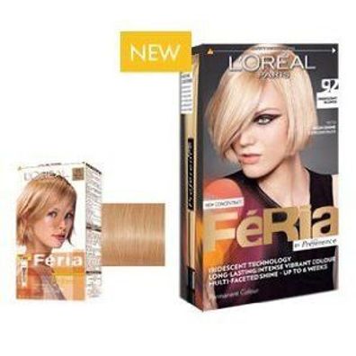 L´OREAL Feria Color 3D by Preference Permanent Colourant 92 Iridescent Blonde(0,17 l)