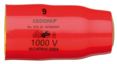 GEDORE VDE 30 16 VDE-Steckschlüsseleinsatz 3/8" 6-kant 16 mm