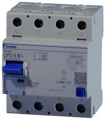Doepke DFS 4 063-4/0,03-B+ Fehlerstromschutzschalter, 63/0,03A, 4-Polig (091...