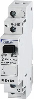 Doepke RI 230-100 Installationsrelais 230V AC, 20A, 1 Schließer