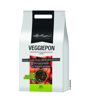 3er Pack Lechuza® Granulat Veggiepon nährstoffreiches Gemüsesubstrat 12 Liter ...