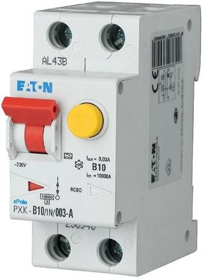 Eaton PXK-B10/1N/003-A FI/ LS-Schalter, B-Charakteristik, 10A, 1p + N, 30mA (23...