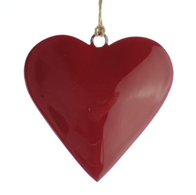 Scheulen Herzanhänger Rot 12 cm - Metall