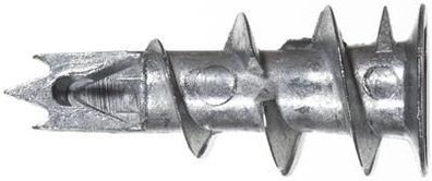 Fischer Gipskartondübel Metall GKM ohne Schraube (24556), 100 Stück