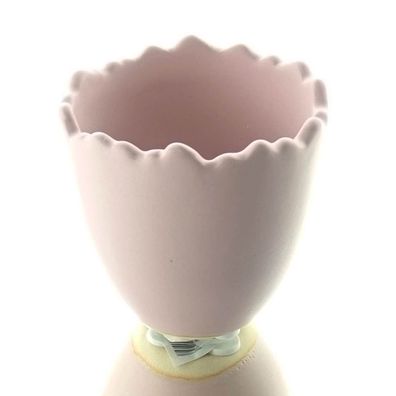 Scheulen Oster-Deko Pflanzei Pastellrosa matt 7,5 cm - Keramik