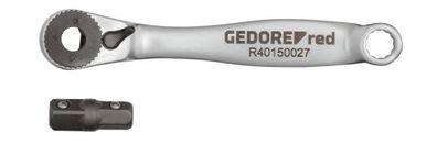 GEDORE R40150027 Bit-Knarre Links/ Rechts. 1/4 91 mm RSW6° + Adapter