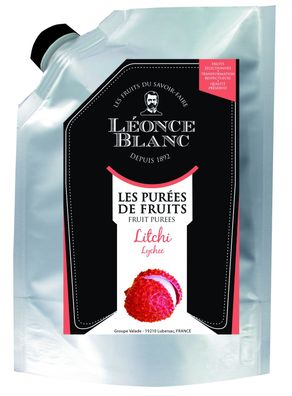 Leonce Blanc Lychee-Frucht-Püree 1kg exotische Liebesfrucht Litschi angenehm süß