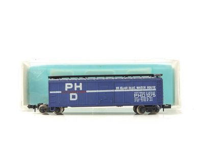 Tempo N 2212 US Güterwagen Box Car PH & D Blue Water Route PHD 1275