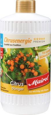 MAIROL Citrus-Dünger Liquid, 1 Liter, Citrusenergie