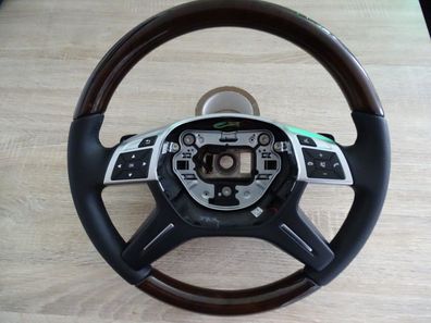 1 Mercedes Holzlenkrad w166 lenkrad gl ml g klasse w463 AMG steering wheel wood