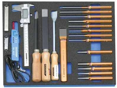 GEDORE 2005 CT2-119 Werkzeugsortiment in Check-Tool-Modul, 21-teilig