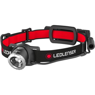 LED LENSER H8R Stirnlampe, Wiederaufladbar, Box, schwarz/ rot (500853)