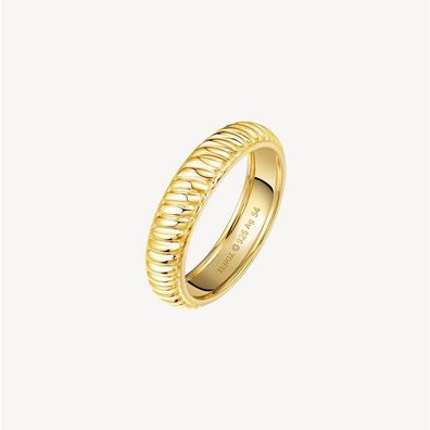 Ring 58 - Twist - 925/ - Silber, 18k vergoldet