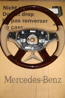 1 Mercedes Holzlenkrad w216 lenkrad CL S klasse w221 s500 2214603103 8L41 amg