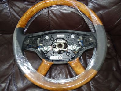 Mercedes S klasse W221 W216 CL Holzlenkrad a 2214603503 9e38 steering wheel amg