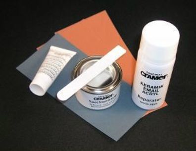 Cramer Keramik- u. Email-Reparatur Set bahama beige Badewannen, Duschwannen, Waschbec
