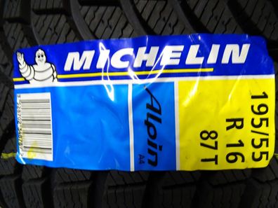 1 winter reifen 195 55 16 R16 87T Michelin Alpin a4 bj 2011