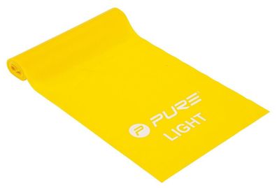 Pure2Improve widerstandsband XL light 200 x 15 cm latex gelb