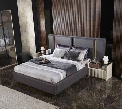 Luxus Schlafzimmer Bett Polster Design 180x200cm Doppel Hotel Betten Neu