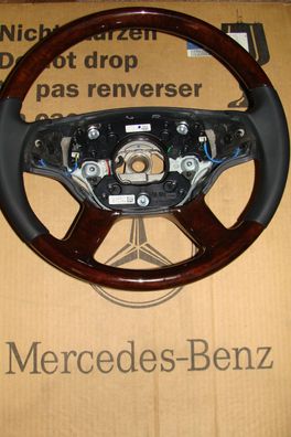 1 Mercedes Holzlenkrad w216 lenkrad CL S klasse w221 steering wheel AMG s55 NEU