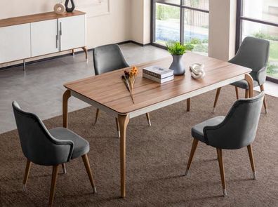 Luxus Esstisch Esszimmertisch Essecke Tisch Esszimmer Modern Holz Braun
